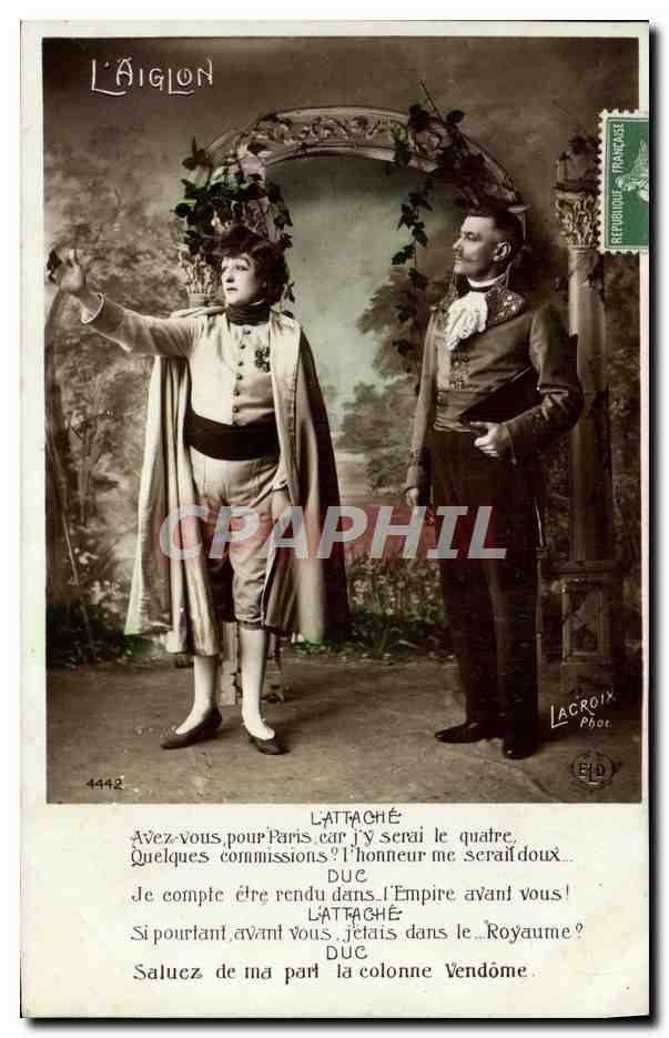 L'Aiglon — scène de théâtre — Lacroix Phot.
