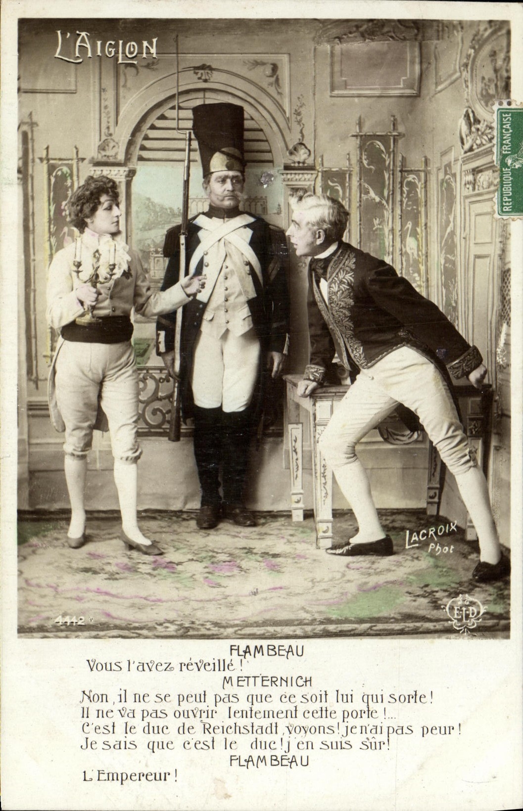 Scène de théâtre — L'Aiglon — Lacroix Phot