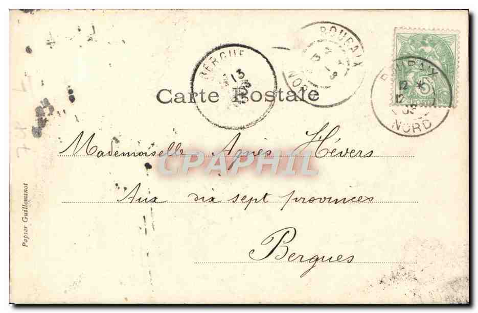 CPA Fantaisie Femmes Folies Bergere Faust et Mephisto — Verso