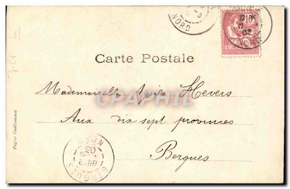 Sujet : Hélène Luce — scène de Faust et Mephisto — Folies-Bergère, Paris — éditeur Walery, n° 123-1903 — Achterkant