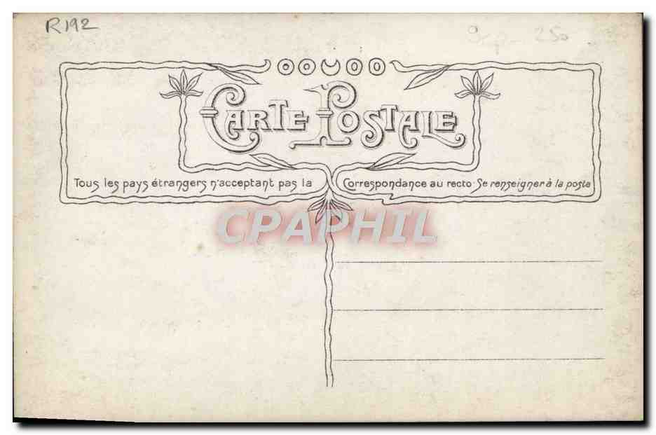 CPA Fantaisie Cyrano de Bergerac Rostand — Verso