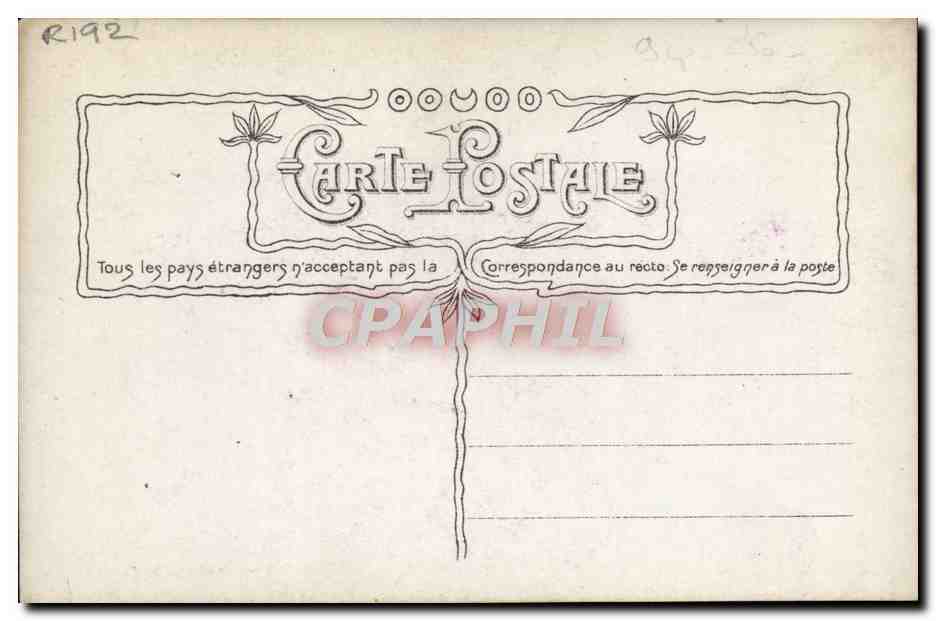 CPA Fantaisie Cyrano de Bergerac Rostand — Verso