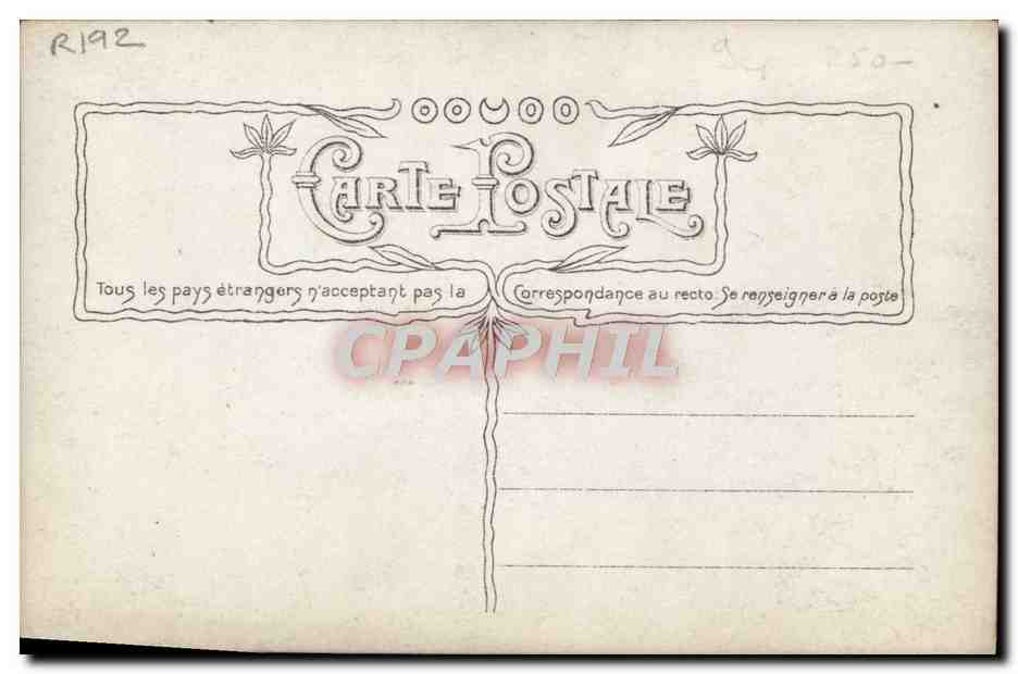 CPA Fantaisie Cyrano de Bergerac Rostand — Verso