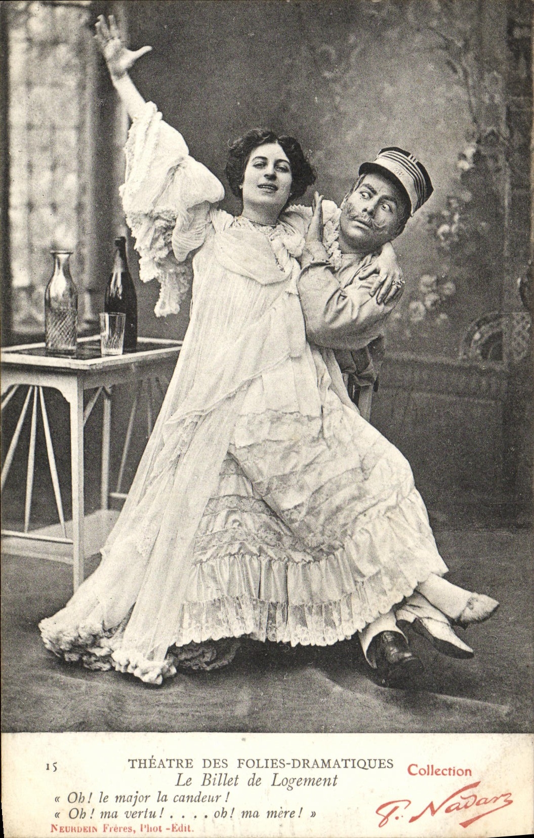 CPA Theatre des Folies Dramatiques le billet de logement 