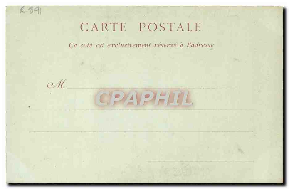 CPA Theatre des Folies Dramatiques Le billet de logement — Verso