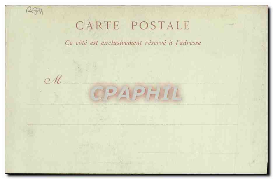 CPA Theatre des Folies Dramatiques Le billet de logement — Verso