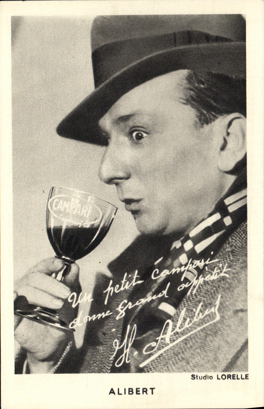 CPA Alibert Publicite Campari