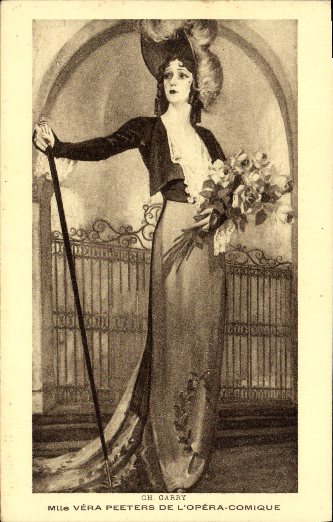 CPA Fantaisie Femme Mlle Vera Peeters de l'Opera Comique 