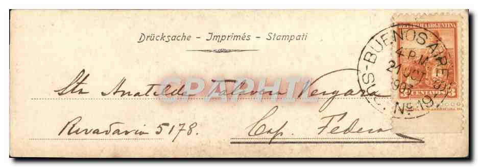 CPA Fantaisie Femme  — Verso