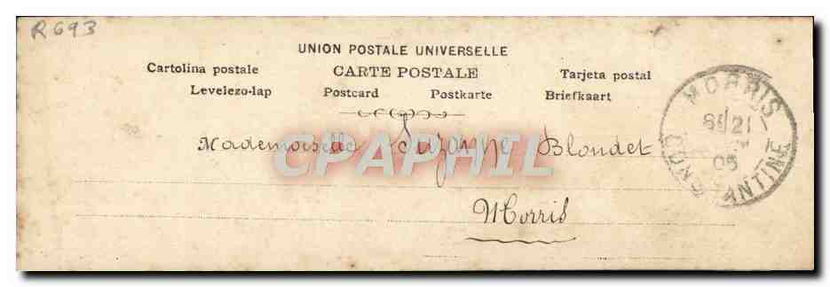 CPA Fantaisie Femme Marsy — Verso