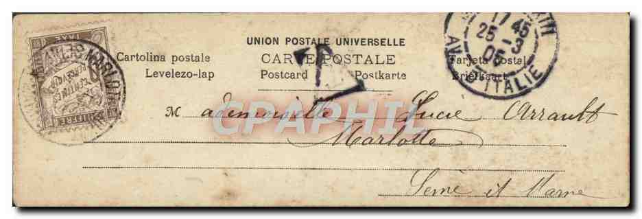 CPA Fantaisie Femme Faber — Verso