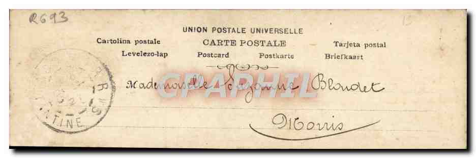 Jeune femme en robe verte — Paris — Raiffeisen & Sorel — Verso
