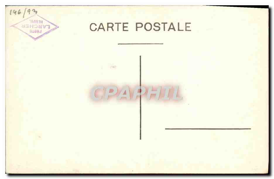 CARTE PHOTO Vesoul Theatre  — Verso