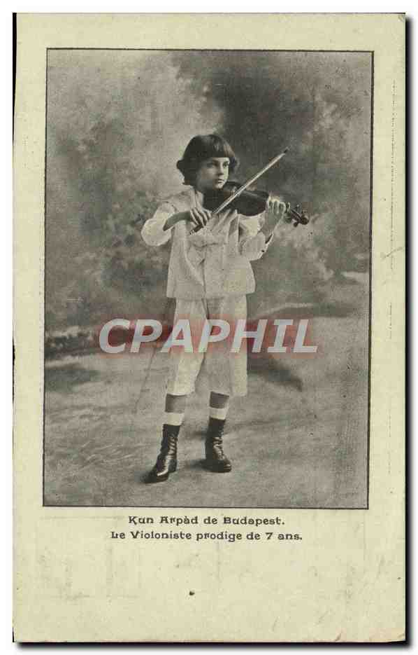 CPA Kun Arpad de Budapest Violon Violoniste de 7 ans 