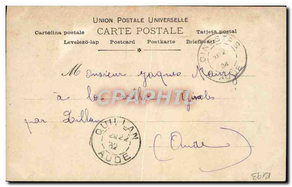 La Bruja — Acto III — Th. Sarah Bernhardt — editor Paul Borel, n° 1/2 — Reverso