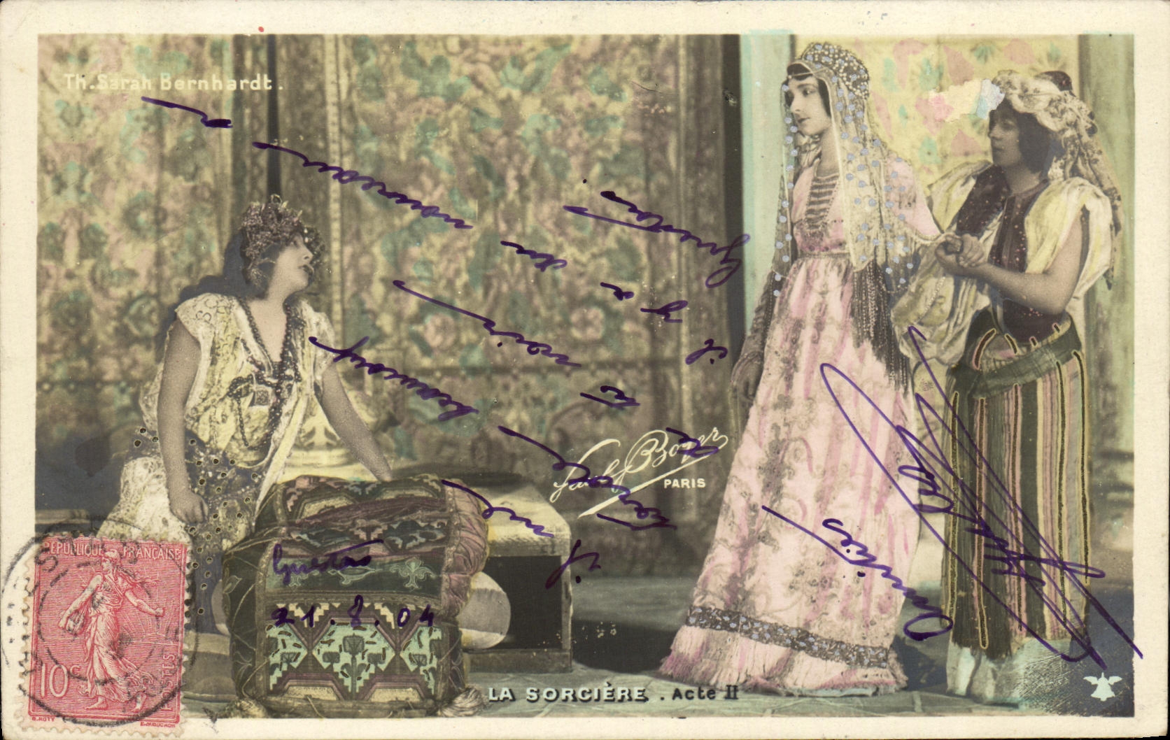 Sarah Bernhardt — La Sorcière, Acte II — Éditions Républicaines Françaises