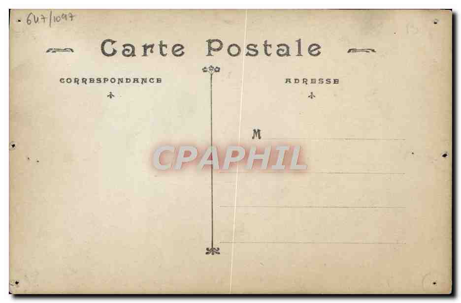 CPA Fantaisie Sarah Bernhardt dans Jeanne d'Arc — Verso