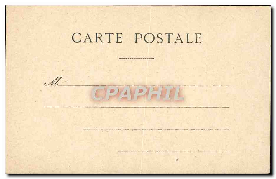 CPA Fantaisie Sarah Bernhardt  — Verso