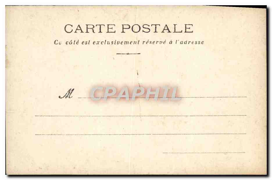 CPA Fantaisie Sarah Bernhardt  — Verso