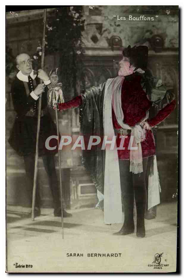 CPA Fantaisie Sarah Bernhardt Les bouffons 