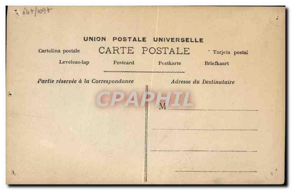 CPA Fantaisie Sarah Bernhardt Les bouffons  — Verso