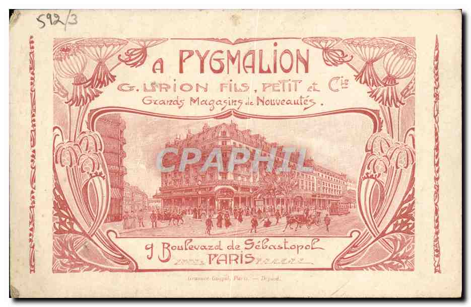 CPA Fantaisie Sarah Bernhardt L'aiglon — Verso