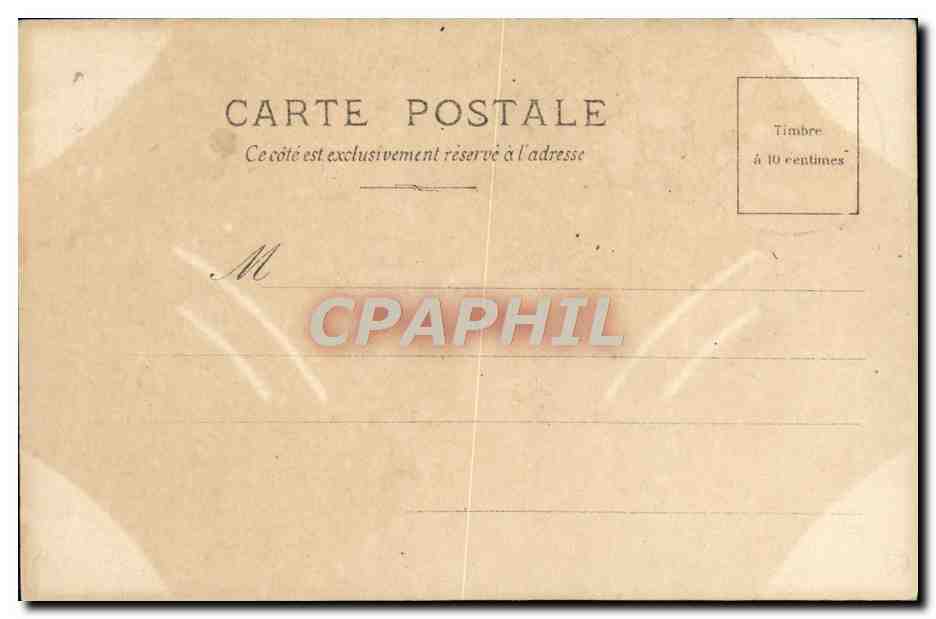 CPA Fantaisie Sarah Bernhardt L'aiglon — Verso