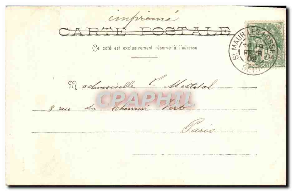 CPA Fantaisie Sarah Bernhardt L'aiglon Scene de Wagram Napoleon  — Verso