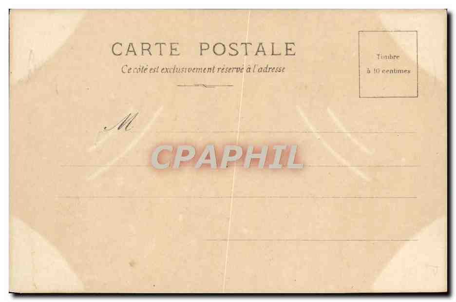 CPA Fantaisie Sarah Bernhardt L'aiglon — Verso