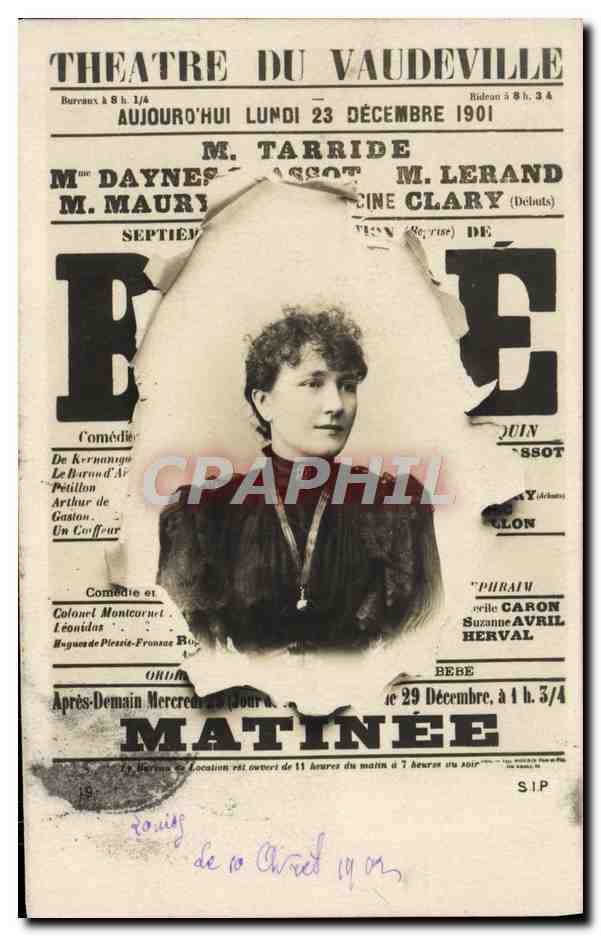 CPA Fantaisie Theatre de Vaudeville Matinee TArride 