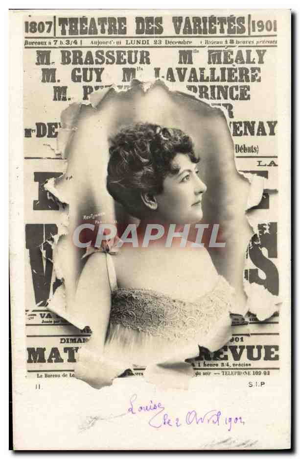 CPA Fantaisie Theatre des Varietes Brasseur Mealy