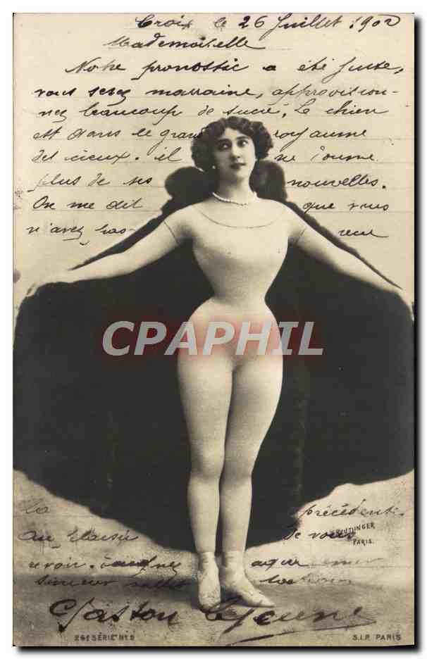 Femme nue — pose artistique — éditée par S.L.P. Paris