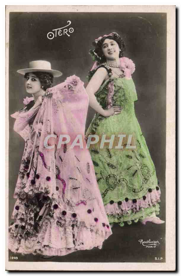 Deux femmes en costumes de danse — OTERO — éditeur Raoul Lauer, Paris, n° 1849