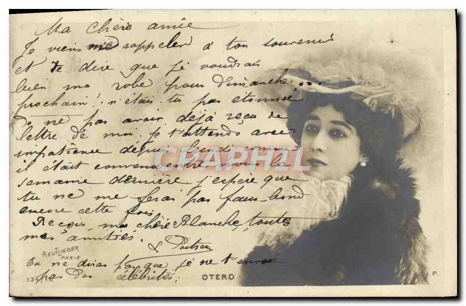 CPA Fantaisie Femme Otero