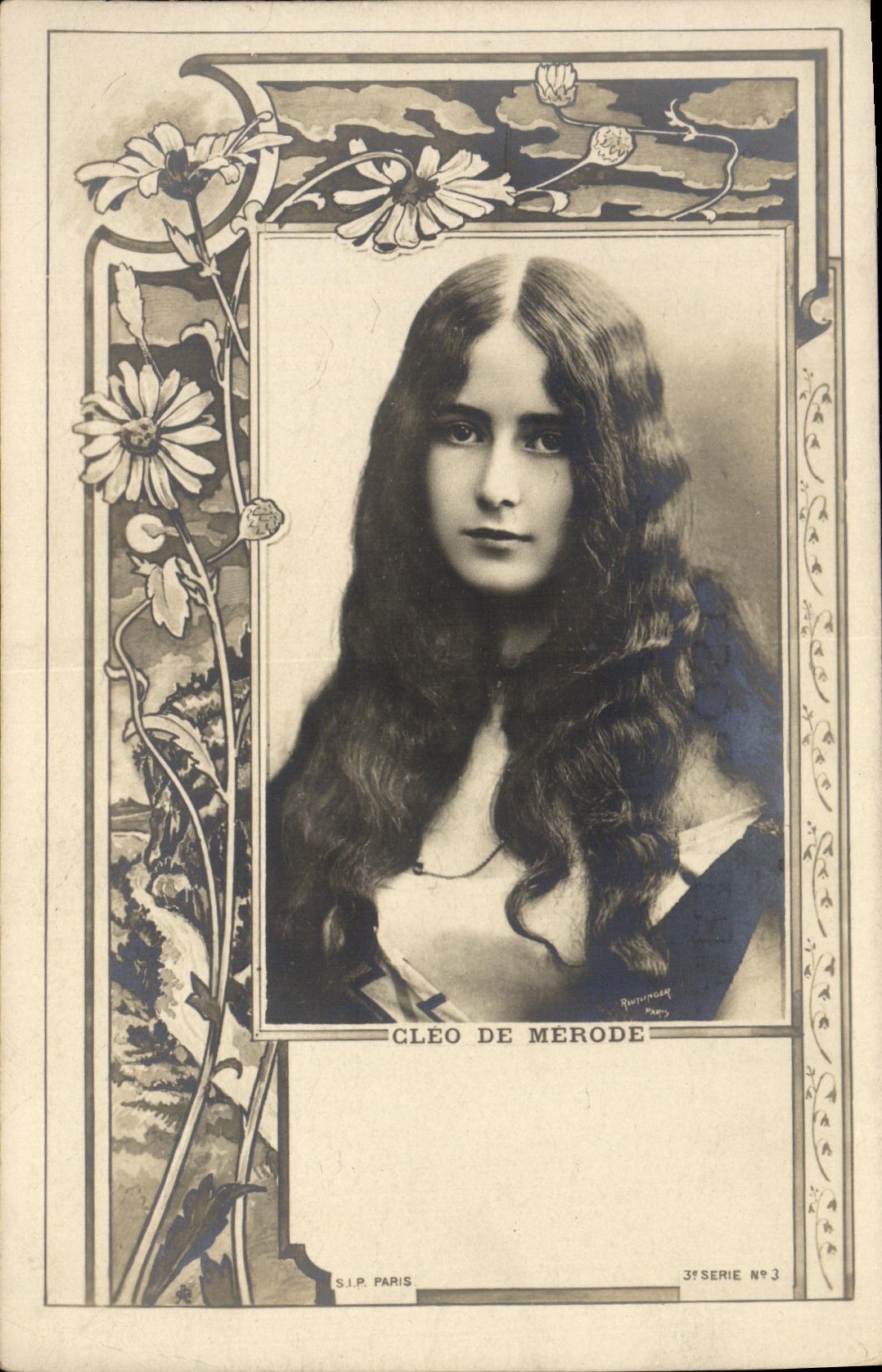 Cleo de Mérode — portrait — S.I.P. PARIS, 3e série N°3