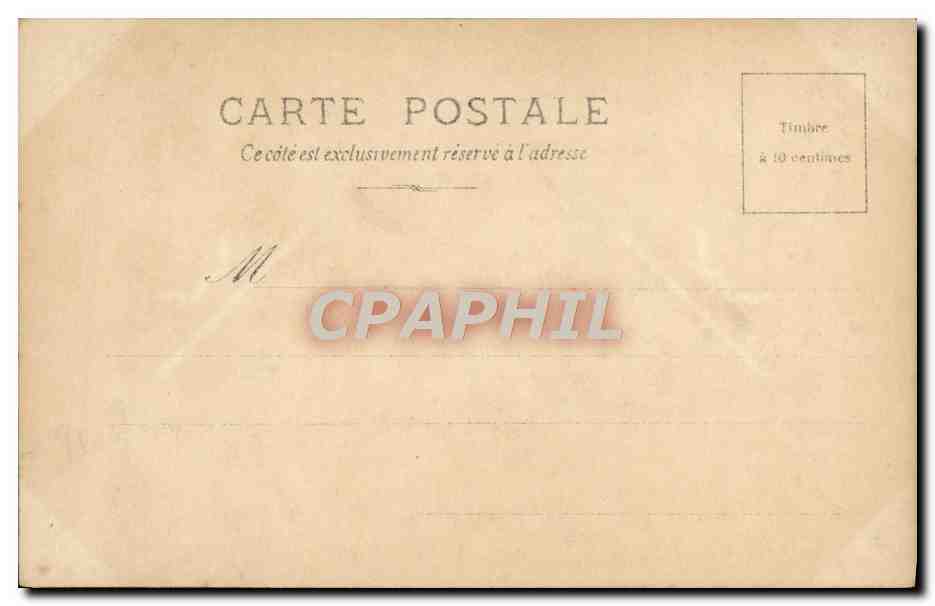 Cléo de Mérode — portrait de profil avec couronne — S.I.P. Reutlinger Paris, série N°8 — Verso