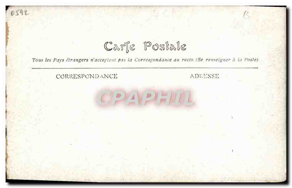 CPA Fantaisie L'enfer Paris Montmartre Le ciel — Verso