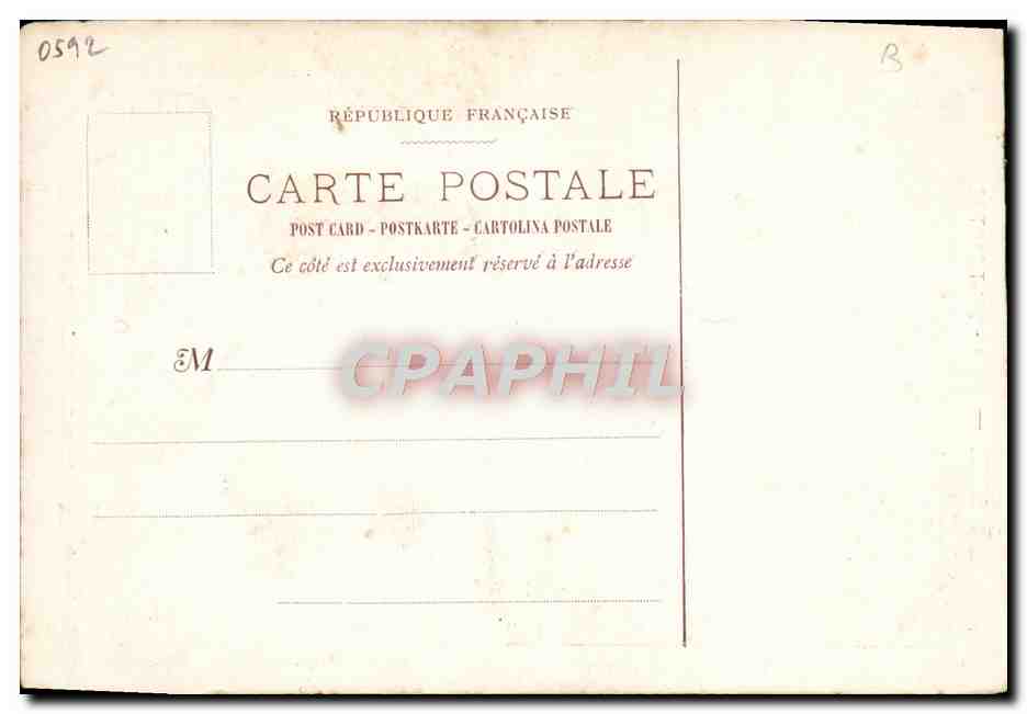 CPA Fantaisie Le ciel Paris Montmartre Choeur des Seraphins — Verso
