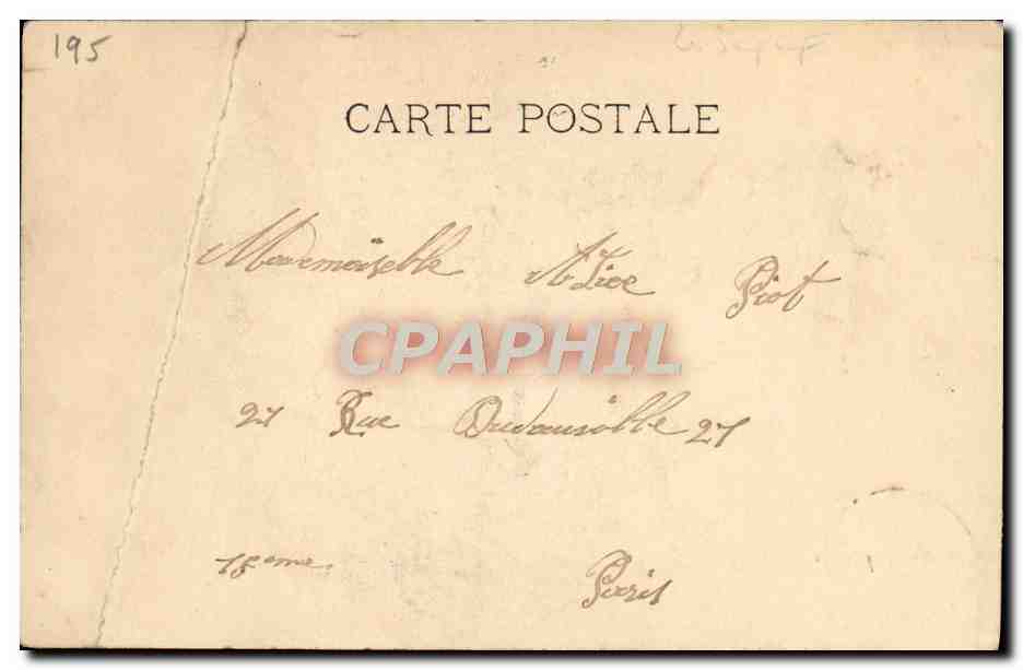 CPA Fantaisie Femme La jolie cabaretiere — Rückseite