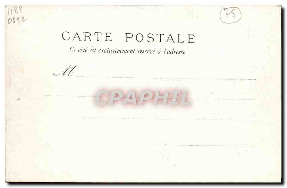 Incendie du Théâtre Français — Le 8 mars 1900 — Édition non identifiée — Verso