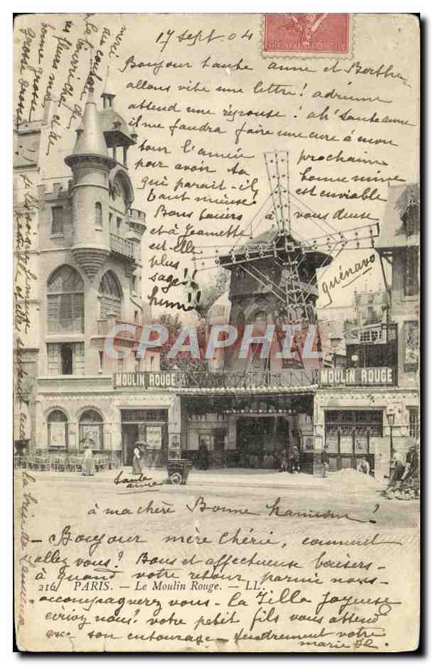 CPA Paris Moulin Rouge 