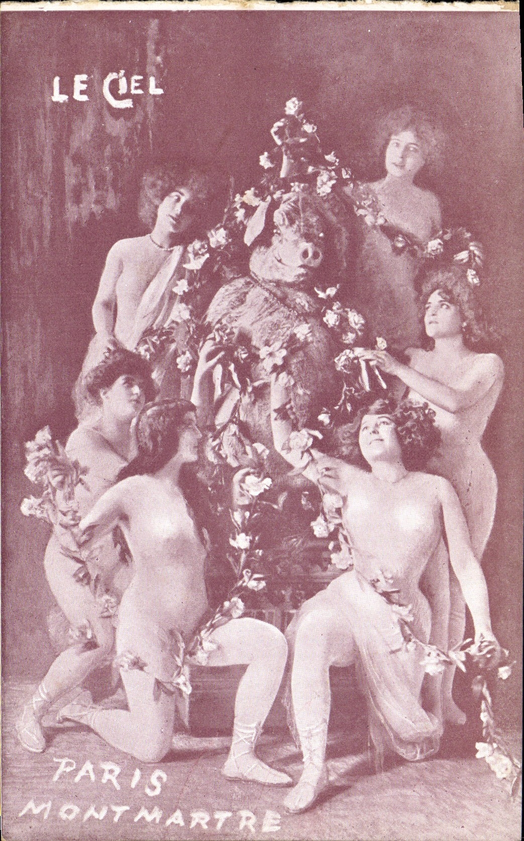CPA Theatre Paris Montmartre Le Ciel Cochon Femmes 