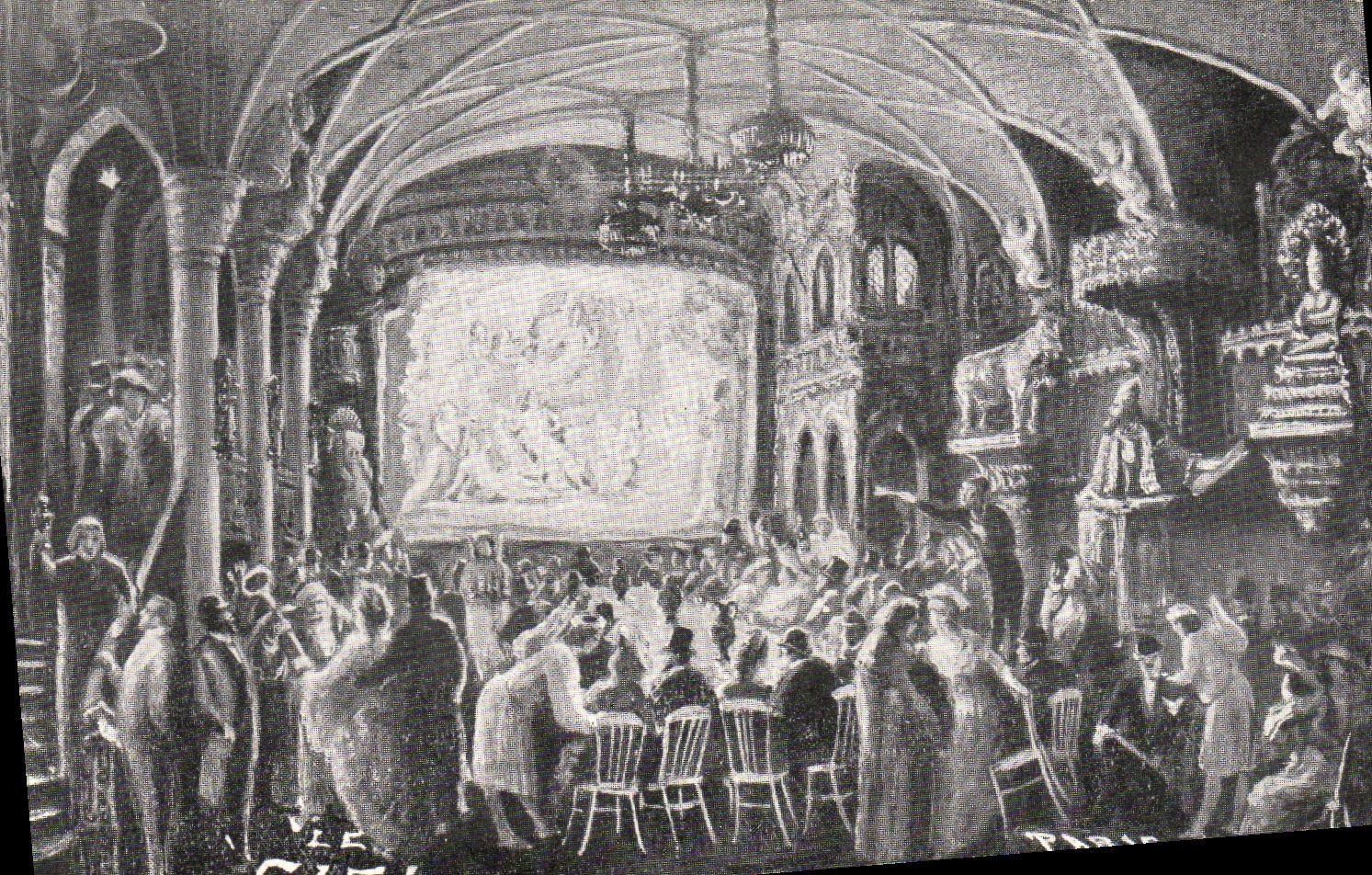 CPA Theatre Paris Montmartre Le Ciel Cabaret 