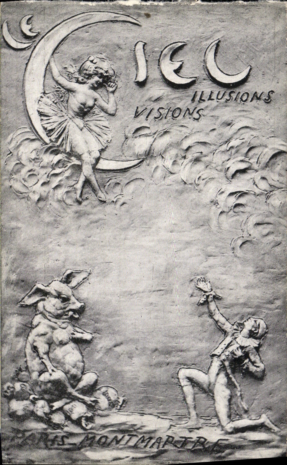 CPA Theatre Paris Montmartre Le Ciel Cabaret Illusions Vision