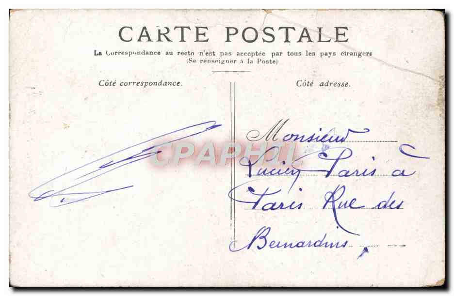 CPA Theatre Le Moulin Rouge Paris  — Verso