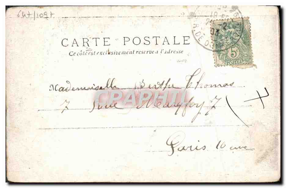 CPA Theatre Ambigu Les dernieres cartouches — Verso