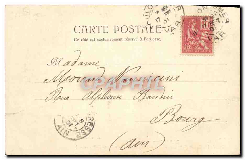 CPA Theatre L'Aiglon Duc de Reichstadt Sarah Bernhardt et l'archiduchessse Mlle preval  — Verso
