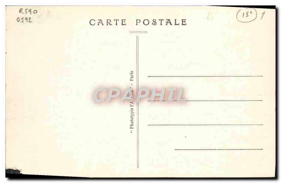 CPA Paris Montmartre Cabaret du Lapin Agile  — Rückseite