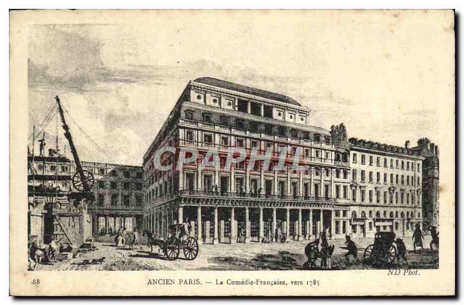 CPA Theatre Ancien Paris La Comedie Francaise vers 1785