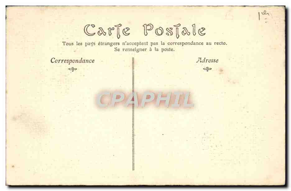 CPA Theatre Ancien Paris La Comedie Francaise vers 1785 — Verso